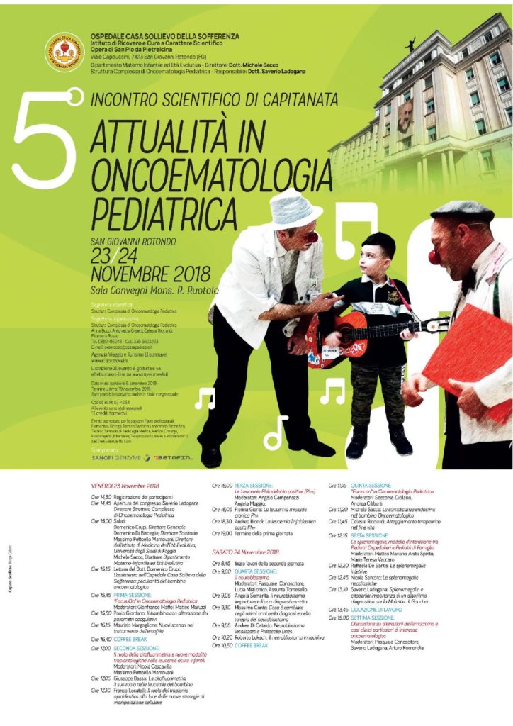 Attualità in Oncoematologia Pediatrica