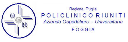 Policlinico Riuniti – Comunicato Stampa n. 155/2021